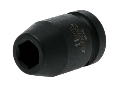 Impact Socket Hexagon 6-Point 1/2in Drive 11mm