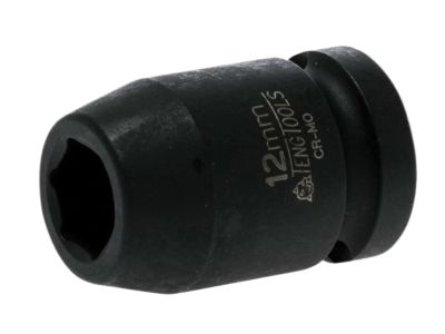 Impact Socket Hexagon 6-Point 1/2in Drive 12mm