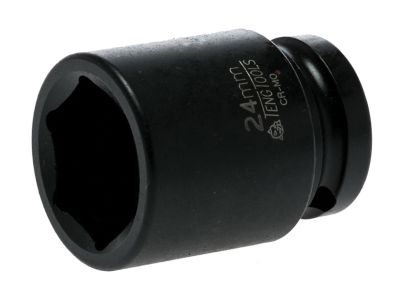 Impact Socket Hexagon 6-Point 1/2in Drive 24mm