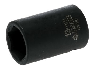 Impact Socket Hexagon 6-Point 3/8in Drive 13mm