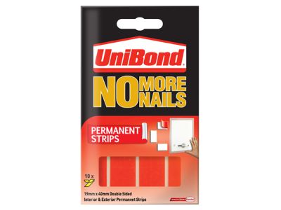 No More Nails Permanent Pads 19mm x 40mm (Pack of 10)