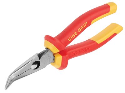 High Leverage VDE Bent Nose Pliers 200mm (8in)