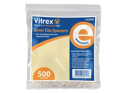 Essential Tile Spacers 2mm (Pack 500)