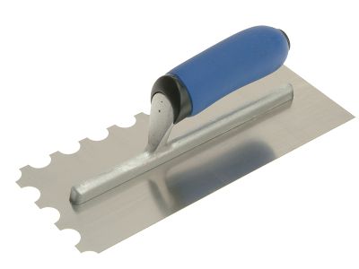 Professional Stainless Steel Adhesive Trowel Round Notches 20mm