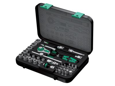 Zyklop SA 2 Ratchet & Socket Set of 42 Metric 1/4in Drive