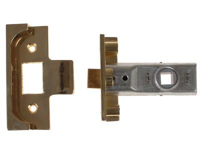 M999 Rebate Tubular Latch 64mm 2.5 in Polished Brass Finish