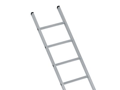 Industrial Single Aluminium Ladder 2.21m 7 Rungs