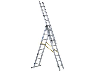 D-Rung Combination Ladder 3-Part 3 x 8 Rungs