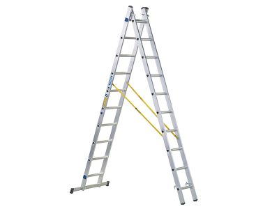 D-Rung Combination Ladder 2-Part 2 x 10 Rungs